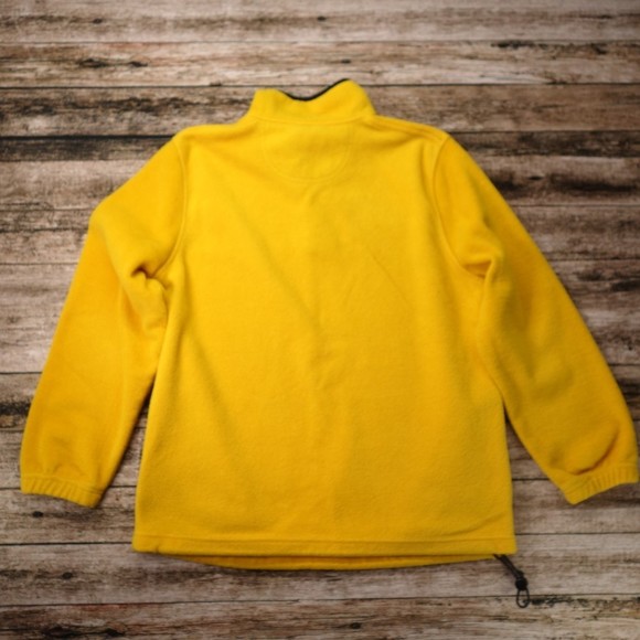Alpine Tek Women's Size Medium Yellow Fleece Pullover 1/4 Zip Shirt #1586 - Picture 6 of 6